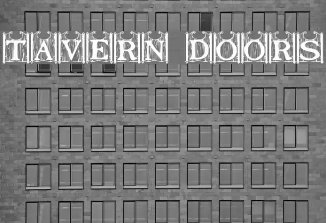 Tavern Doors Font examples