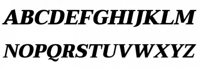 Taviraj Black Italic Caratteri MAIUSCOLE
