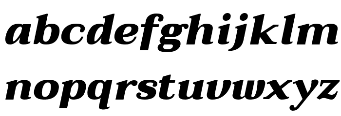 Taviraj Black Italic Font LOWERCASE