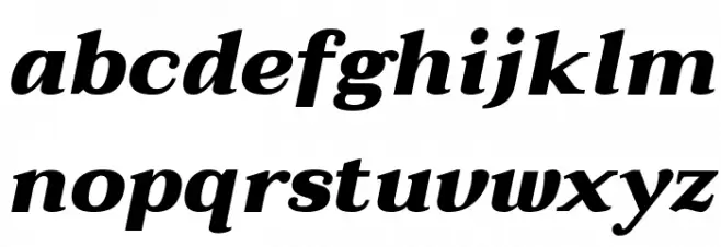 Taviraj Black Italic Font LOWERCASE