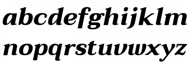 Taviraj Bold Italic 字体 小写