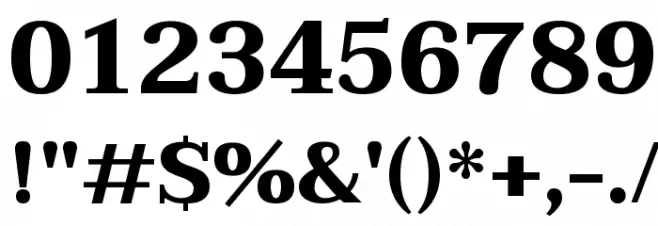 Taviraj Bold Font OTHER CHARS