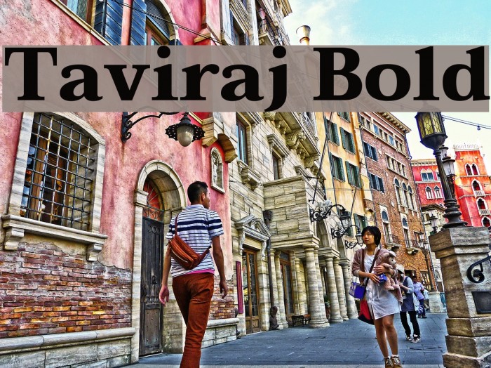 Taviraj Bold Font examples