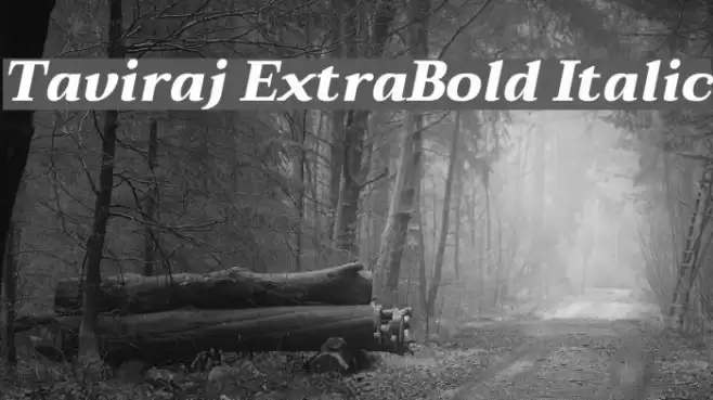 Taviraj ExtraBold Italic Font examples