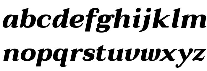 Taviraj ExtraBold Italic Font LOWERCASE