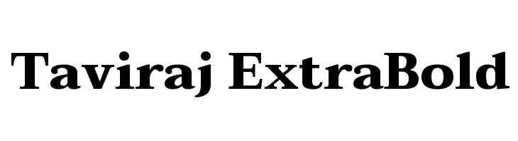 Taviraj ExtraBold Font