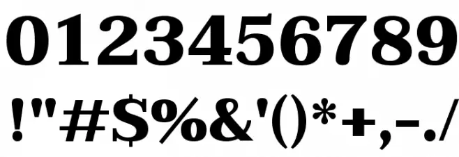 Taviraj ExtraBold Font OTHER CHARS