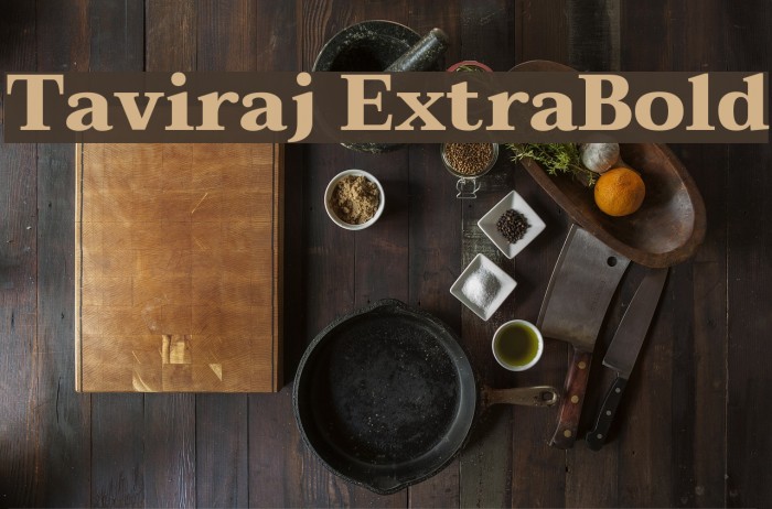 Taviraj ExtraBold Font examples