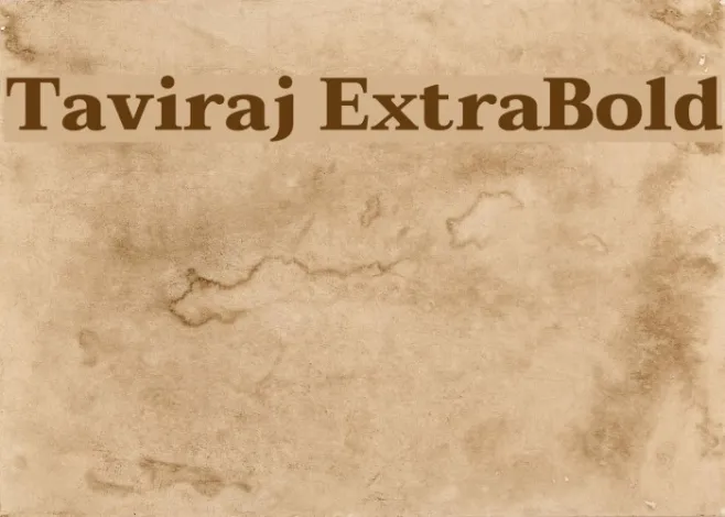 Taviraj ExtraBold Example 2