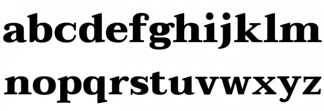 Taviraj ExtraBold फ़ॉन्ट लोअरकेस