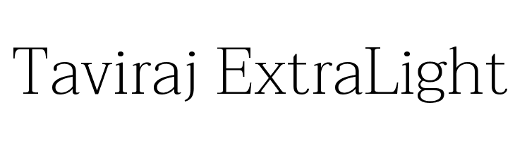 Taviraj ExtraLight  Fuentes Gratis Descargar