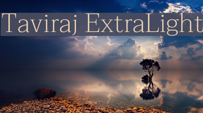 Taviraj ExtraLight Font examples