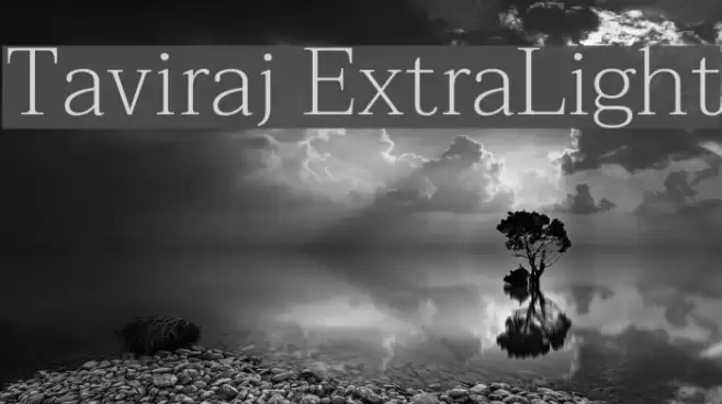 Taviraj ExtraLight Font examples