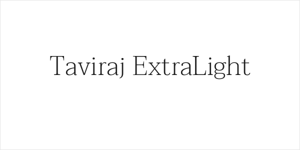Taviraj ExtraLight Logo