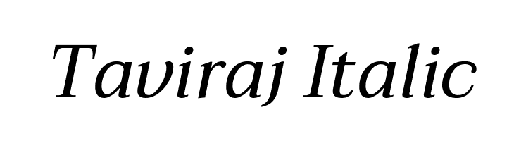 Taviraj Italic  baixar fontes gratis