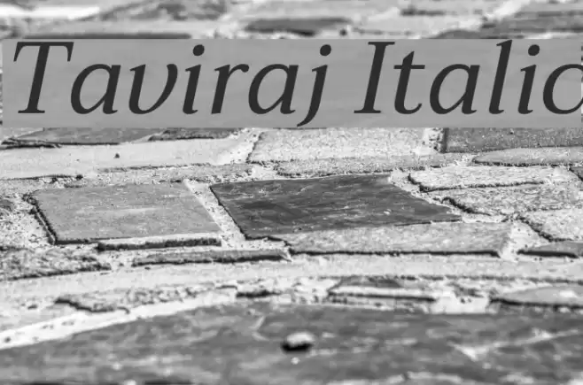 Taviraj Italic Font examples