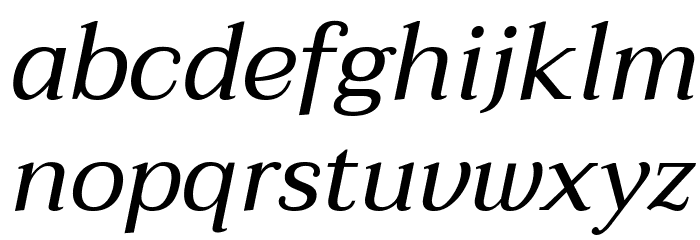 Taviraj Italic Font LOWERCASE