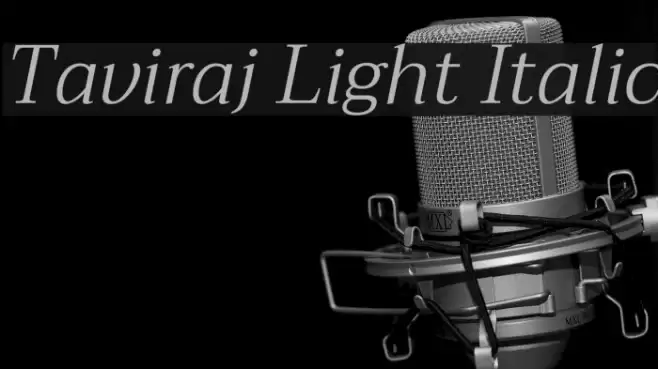 Taviraj Light Italic Font examples