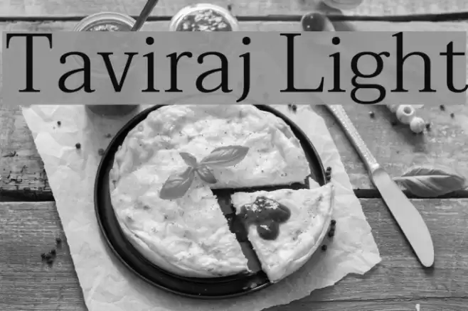 Taviraj Light Font examples