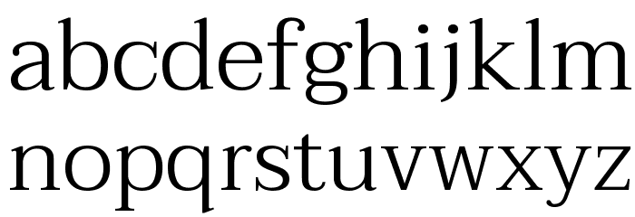Taviraj Light Font LOWERCASE