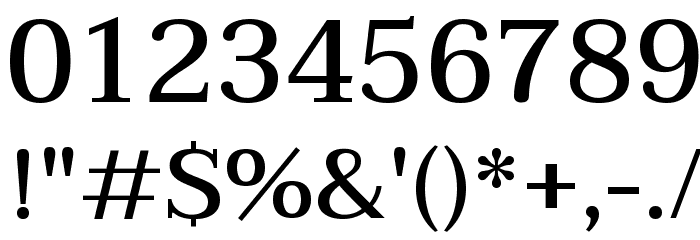Taviraj Medium Font OTHER CHARS