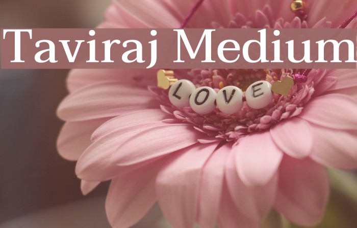 Taviraj Medium Font examples