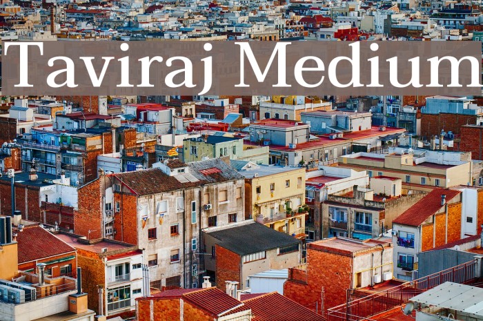 Taviraj Medium Font examples