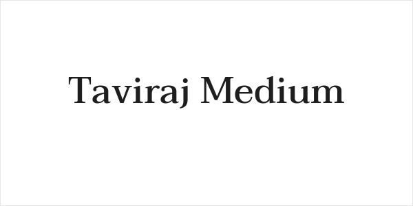 Taviraj Medium Logo