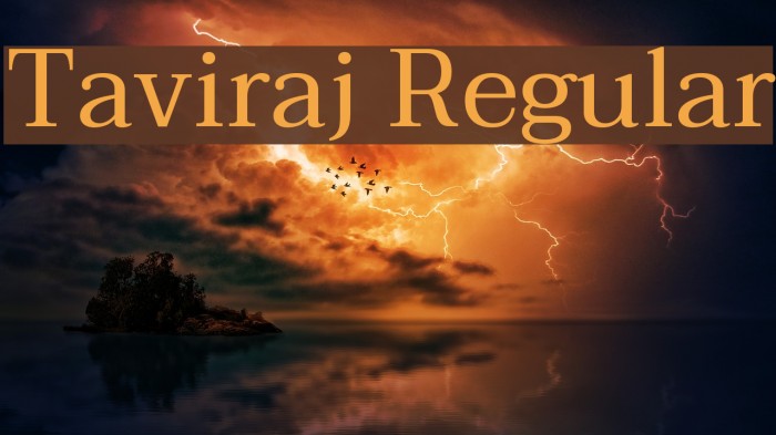 Taviraj Regular Font examples