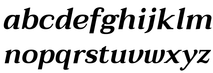 Taviraj SemiBold Italic Font LOWERCASE