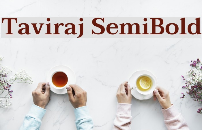 Taviraj SemiBold Font examples