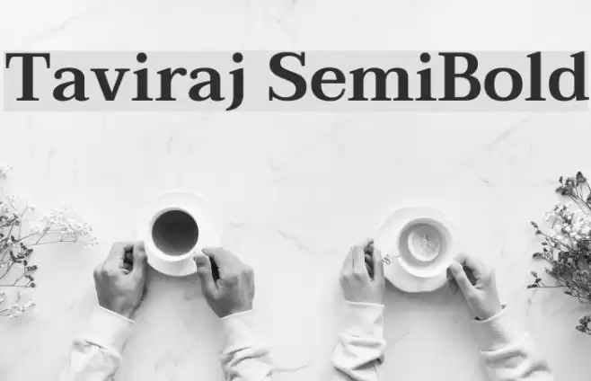Taviraj SemiBold フォント examples