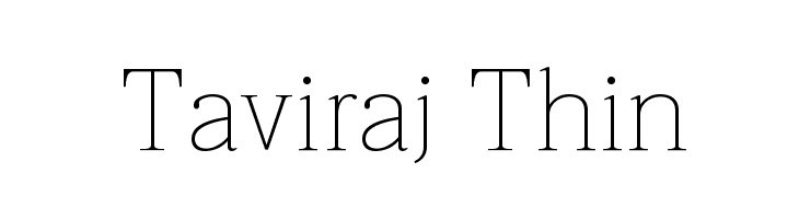 Taviraj Thin Font