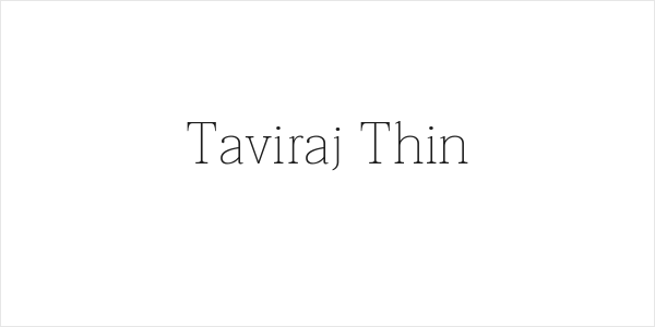Taviraj Thin Logo