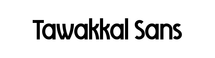 Tawakkal Sans  フリーフォントのダウンロード