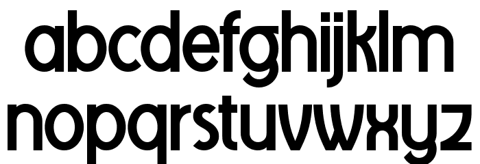 Tawakkal Sans Font LOWERCASE