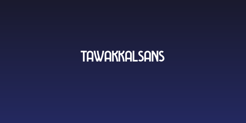 TawakkalSans Social Header