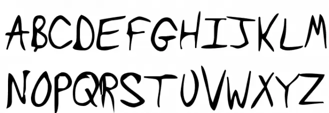 Tawattype Bloch 字体 大写