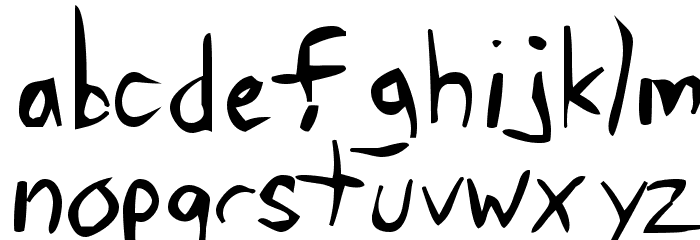 Tawattype Bloch Font LOWERCASE