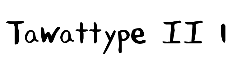 Tawattype II 1  Frei Schriftart Herunterladen