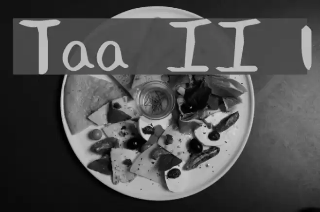 Tawattype II 1 Font examples