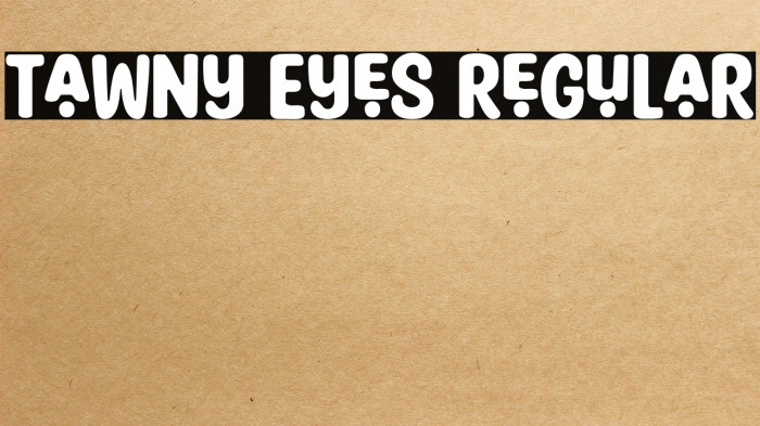 Tawny Eyes Regular Example 1