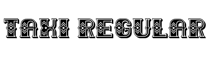 Taxi Regular  免费字体下载