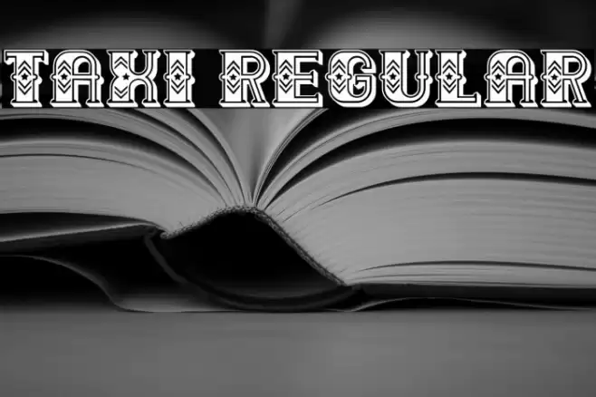 Taxi Regular Font examples