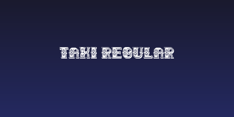Taxi Regular Social Header