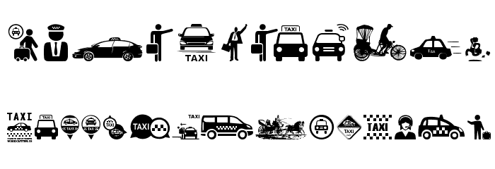 Taxi Font OTHER CHARS