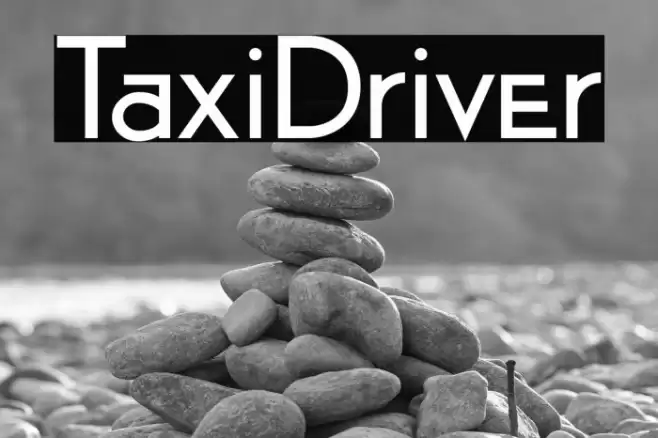 TaxiDriver Font examples