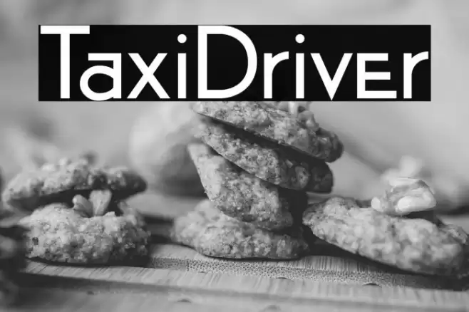 TaxiDriver Font examples