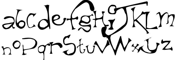 Taxidermist II Font LOWERCASE