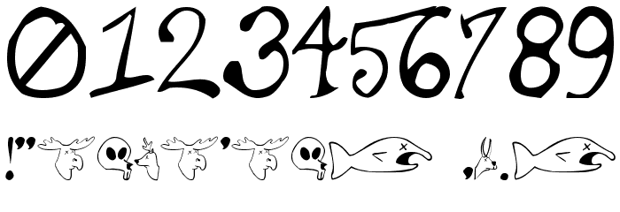 Taxidermist Font OTHER CHARS